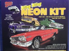 LOWRIDER HOPPIN HYDRO’S Bling Bling NEON KIT MODEL CAR PARTS 1/24 1/25 SCALE