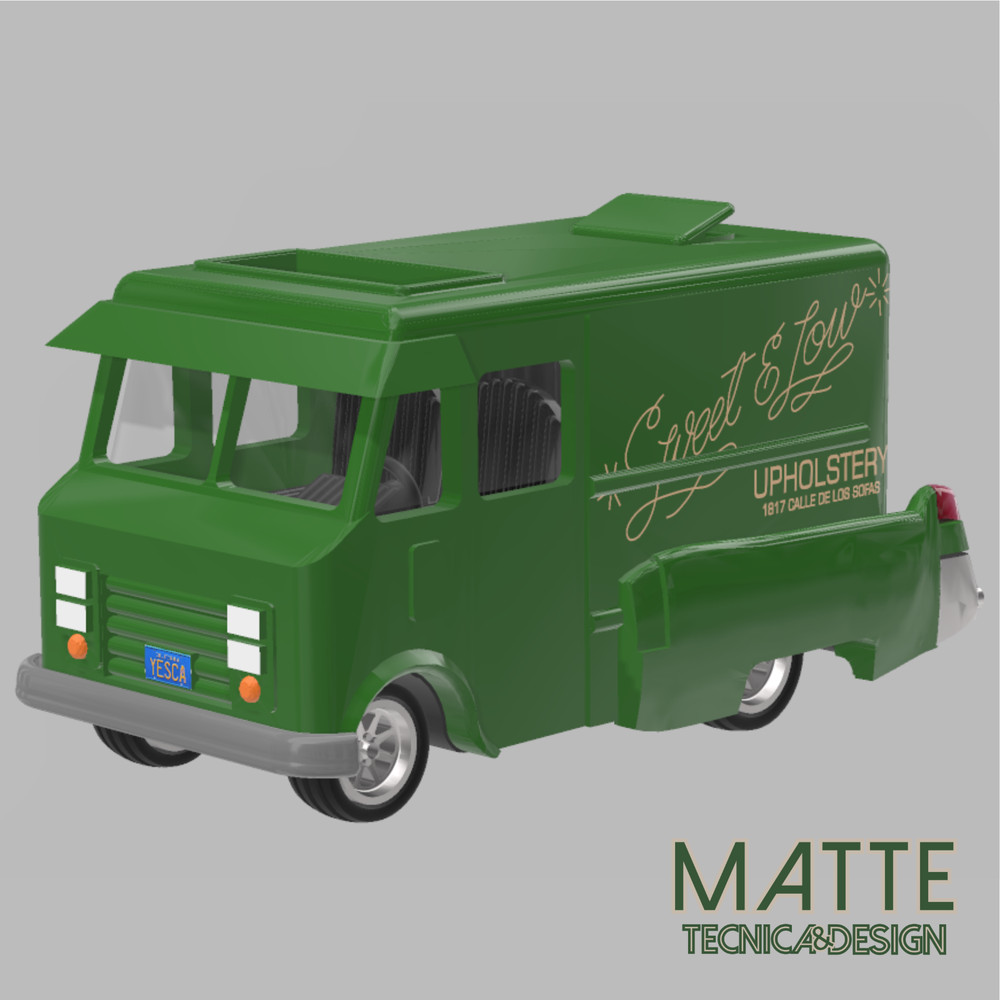 1:18 Scale Up In Smoke Van-Cheech & Chong Resin Printed Kit Build your Own