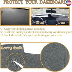Dash Cover Mat Custom Fit for Honda Odyssey,Dashboard Pad Cap Carpet Protector