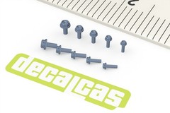 Decalcas Detail-Up Hex Flange Bolts Drilled for Safety Wire 5 Sizes # DCL-PAR156