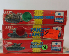 3 Sealed ESCI 1:72 Model Tank Kits: M106 Mortar Carrier, M60 A2 Starship, Jaeger