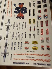 AMT ‘58 IMPALA DECAL SHEET ONLY-See Photos
