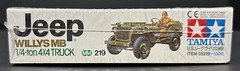 TAMIYA JEEP Willys MB ¼ Ton 4X4 Truck WWII Military Miniatures no. 219