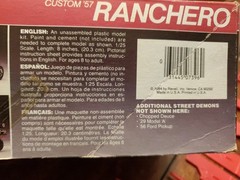 Revell ’57 FORD RANCHERO 1/25 Model Kit 7396, New Open Box Complete