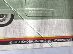 Vintage 1/24 MONOGRAM ’58 FORD T-BIRD CONVERTIBLE No. 2759 FACTORY SEALED 1987