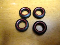 JOHAN 1969 TO 1973 RARE ORIGINAL SET OF 4 RED WALL TIRES-GTX-442-AMX-JAVELIN