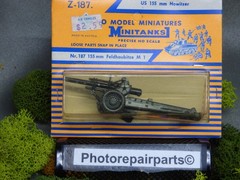 Roco Minitanks / Herpa 1/87 WWII US M-114 155mm Field Howitzer Lot # 7392©