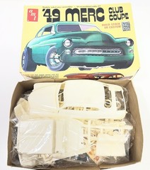 1/25 AMT Lot Of 4 Vintage Car Model Kits (2) 49 Mercury, 39 Ford, 57 T-Bird