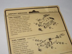 Vintage 1975 Kit-O-Rama Snap Together Models Airport Services, Made in Australia