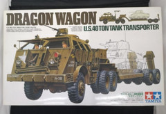 Vintage TAMIYA 1/35 Dragon Wagon U.S. 40Ton Tank Transporter From Japan