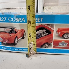 Monogram Shelby 427 Cobra Street 1:24 Model Kit 1989 Open Box Appears Complete