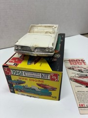 VINTAGE ORIGINAL ISSUE AMT 1/25 1961 PONTIAC CONV. JUNKYARD BUILT KIT