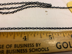 24″ Black Metal Chain Detail Item For Model Cars Wrecker 1/24 1/25 G Scale Train