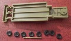 VINTAGE [1957] AURORA POWER SHOVEL AND TRANSPORTER 1/64 -ONE BAG SEALED