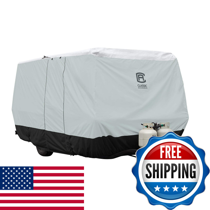 Classic Accessories Rv Skyshield Molded Fiberglass Travel Trailer Cover Fits 8