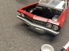 AMT ’69 Chevrolet Chevelle SS 396 Custom Paint 1/25 Detailed Trim Maroon BBC