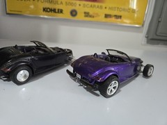 🔥Vintage 2x Plastic Model Kit Plymouth Prowler Built – Read Desc