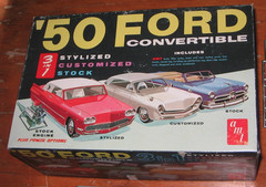 AMT 1950 Ford Convertible Kit # T-150 Unbuilt in Box Styline Grey 60s Issue 50