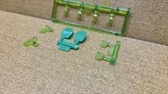 1965 Ford Galaxie GREEN HEADLIGHT LENSES & COVERS 1:25 AMT NEW Model PARTS