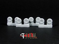 1:144 Resin Wheels Landing Gear for Tu 95MS Zvezda