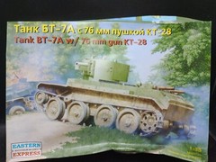 1/35 Eastern Express 35114 BT-7A tank with 76mm gun KT-28