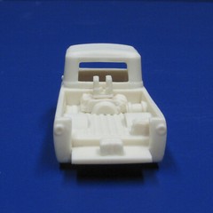 JFSL52 Jimmy Flintstone H:O scale, resin Ford Wheel Stander slot car body