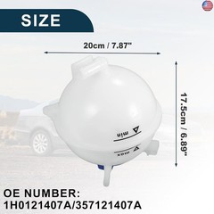 Coolant Reservoir Water Expansion Tank for VW Cabrio Sturdy No.1H0121407A |