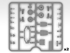 ICM 35436 1/35 Hummer Humvee M1097 M1097A2 Cargo Carrier US Army Model Kit