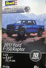 Revell 2017 Ford F-150 Raptor EasyClick System 1/25 Plastic Model Kit 851236 NIB