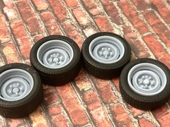 1/24 Scale: 18-inch “OE Steelie” Resin Wheels For Sports Cars