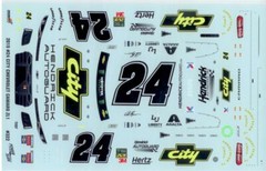 Powerslide 322 #24 City Chevrolet 2019 William Byron 1/24 Nascar decal