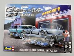 Revell, 1956, Chevrolet, Del Ray, 2 in 1, 1:25 Scale, 85-4504, Open Box.