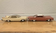 1960 Desoto and 1961 Plymouth Dealership Promotional Plastic Models