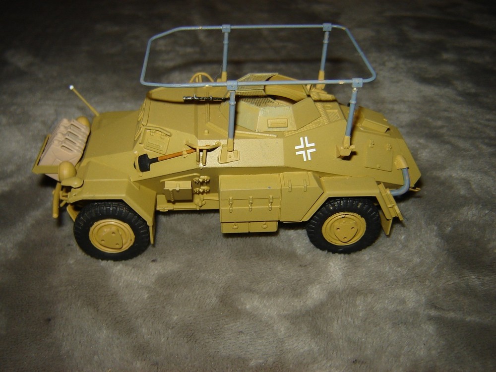Built German Armored Vehicle 5-1/2 inches long Well Built & Painted Ex Cond