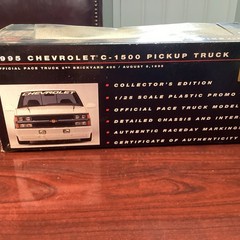 AMT ERTL 1995 CHEVROLET C-1500 OFFICIAL PACE TRUCK BRICKYARD 400 PLASTIC PROMO