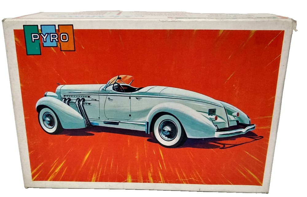 Pyro Supercharged Auburn Speedster 1/25 Model C501-200 USA1967 Complete PLS READ