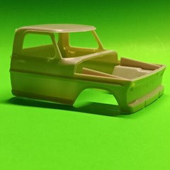 Cab Hood Short Bed 1972 Ford F-250 Ranger 4×4 Pickup Plow Truck Moebius 1/25