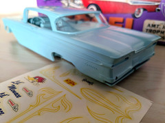 ULTRA RARE! ORIGINAL VINTAGE AMT 1959 EDSEL CORSAIR JR KIT *100% COMPLETE *L@@K!