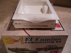 Antique 1/25 SMP 1960 El Camino 3in1 Customizing Kit Complete Minimally Started