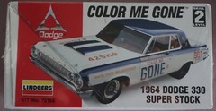 1964 Dodge 330 Color Me Gone Lindberg Model Kit NOS PERFECT!