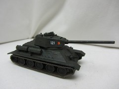 ROCO MINITANKS DBGM #161 East German Army T-34/85 Tank Long Barrel 1/87 HO