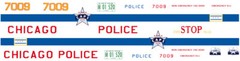 CHICAGO Police Car 1/25th – 1/24th Scale Waterslide Decals