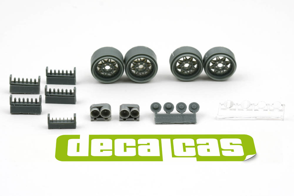 1/24 Conrero Set up 2: Rally Rims 15 inches and Lights for Belkits/Decalcas