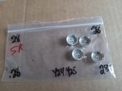 FOUR (4) NICE CHROME WHEELS FOR YOUR JUNK YARD 1/24/25 SCALE PACKAGE # 28