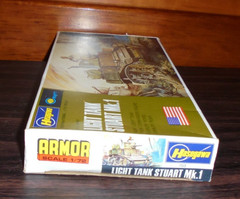 Vintage Hasegawa Minicraft 1:72 Light tank Stuart Mk1 Plastic Model Kit 703
