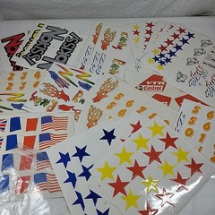 VTG Lot Of Model Car Kit Decals Stickers Sheets Auto Customizing Racing 24 Sheet