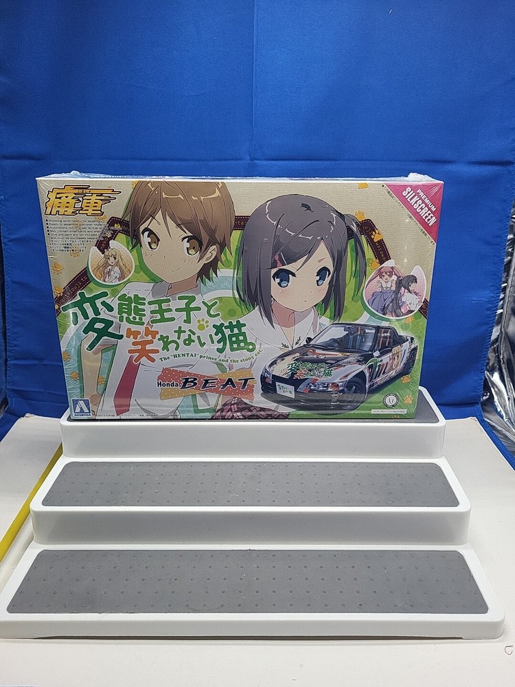 Honda Beat Anime Paint Silkscreen Car Model 1:24 Anime Aoshima Licensed NEW