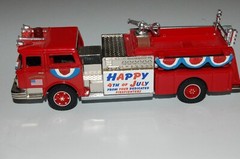 CORGI Firetruck MACK CF Pumper “4th of July” parade decoration