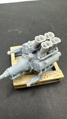 3d Printed 572 Motor With webers and velocity stacks