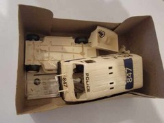 *Rare / Vintage* Monogram Snap Tite Police Van Built Model Kit “Junkyard”